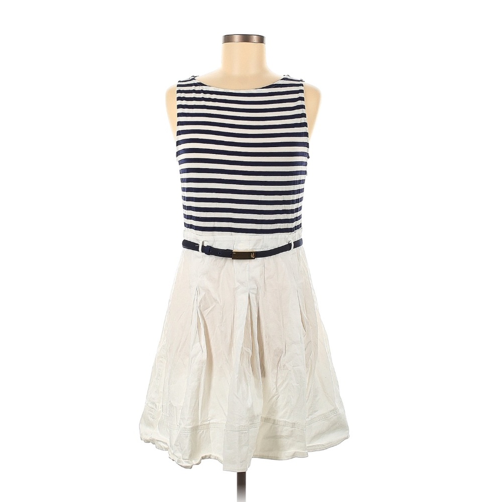 Lauren by Ralph Lauren Sleeveless Striped Nautical Coastal Preppy Dress, 14